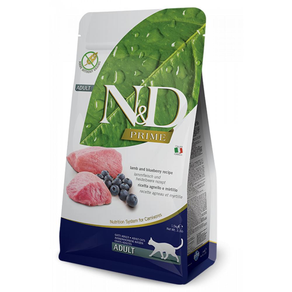 N&D Prime Lamb & Blueberry Grain Free Adult Cat Dry Food