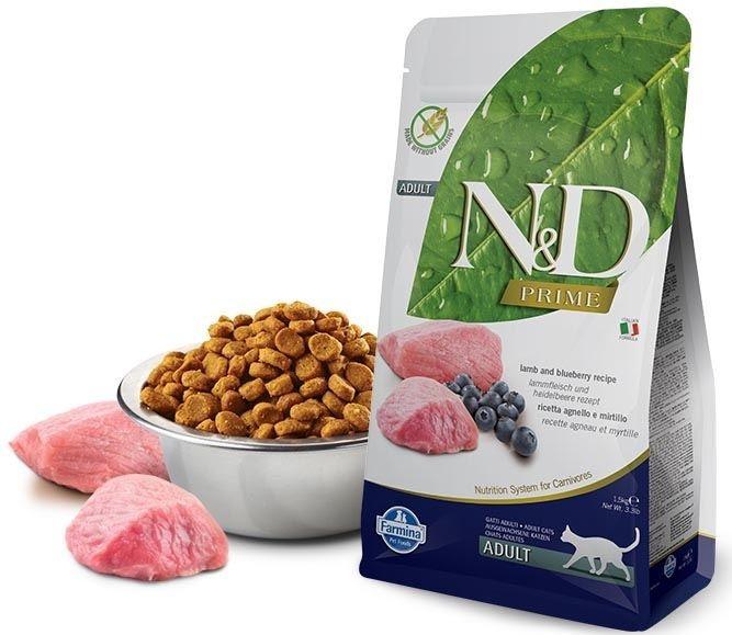 N&D Prime Lamb & Blueberry Grain Free Adult Cat Dry Food
