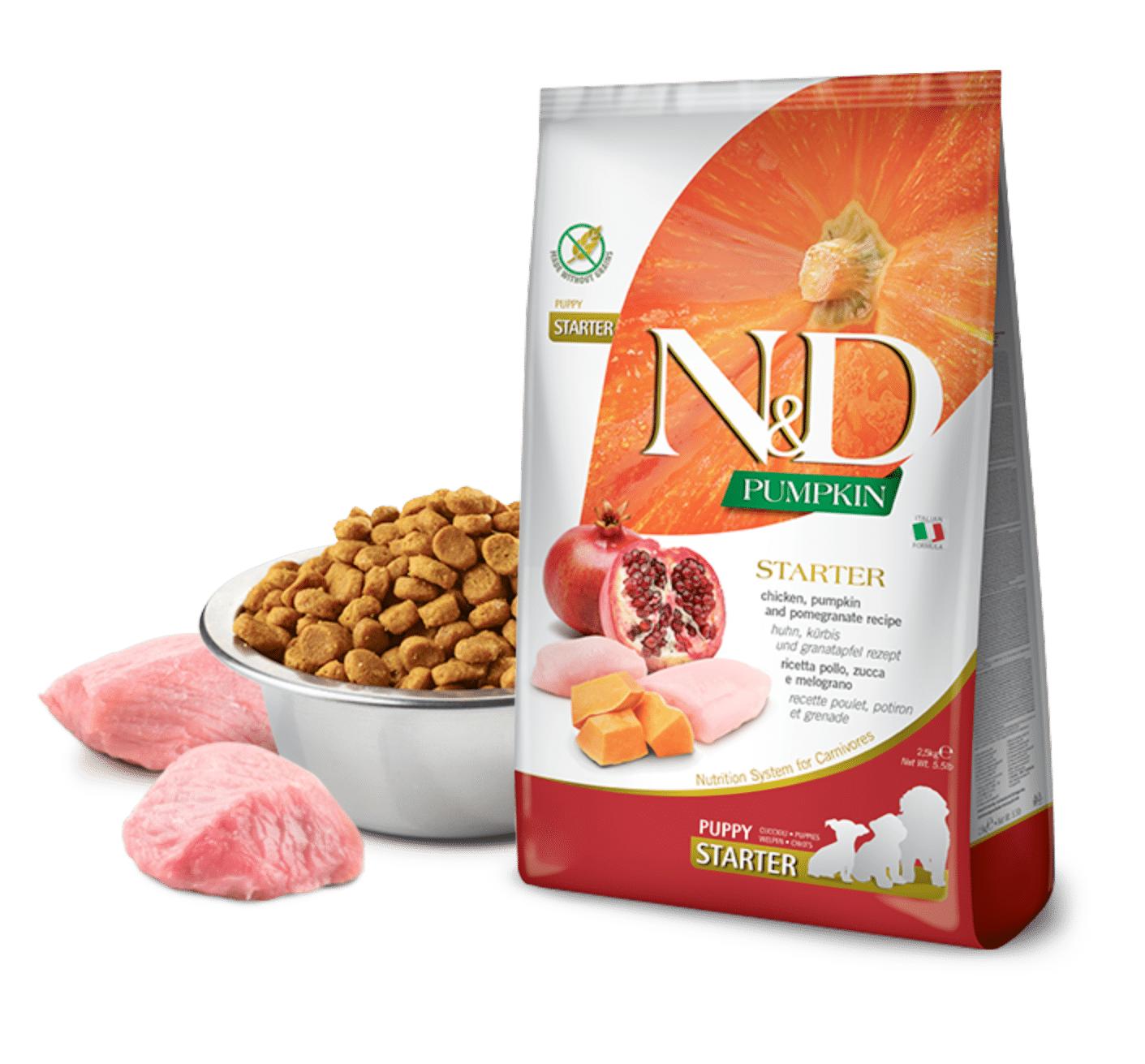 N&D Pumpkin Puppy Starter Chicken, Pumpkin & Pomegranate Dry Dog Food