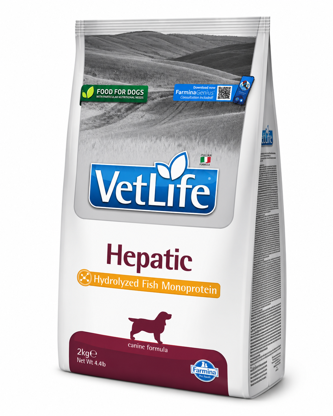 Farmina Vet Life Hepatic Hydrolyzed Fish Monoprotein Canine Formula (2 kg)